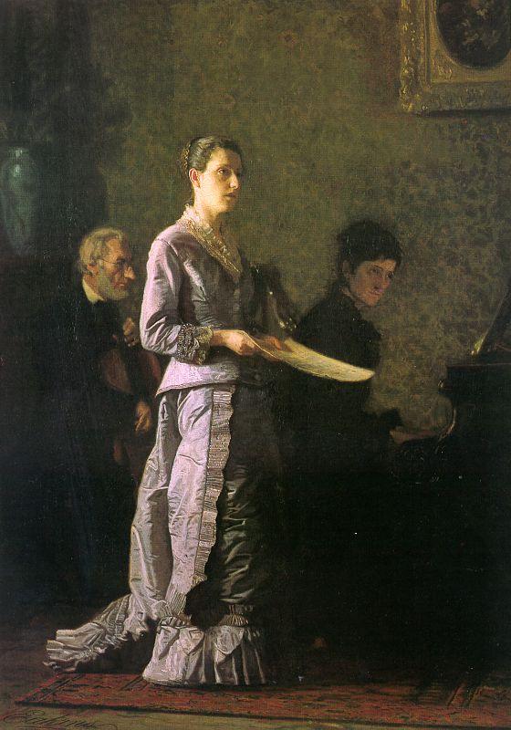 Thomas Eakins The Pathetic Song France oil painting art